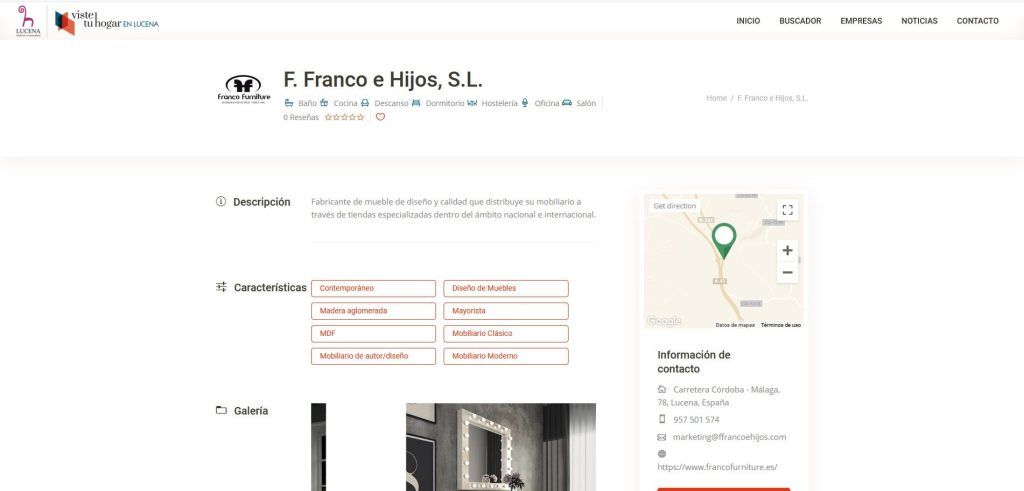 Viste tu Hogar en Lucena Web del Mueble Plataforma