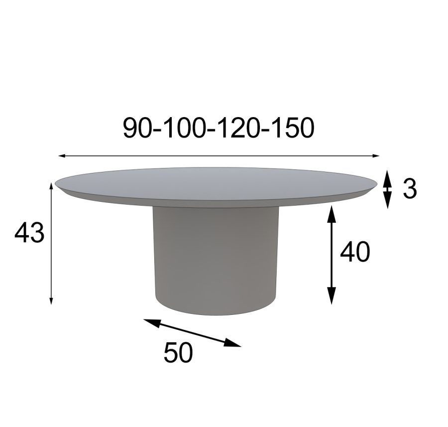 Round Center Table 01 Gold01