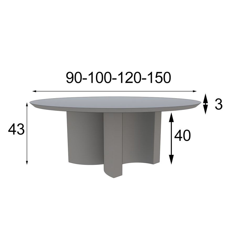 Round Center Table 02 Gold01